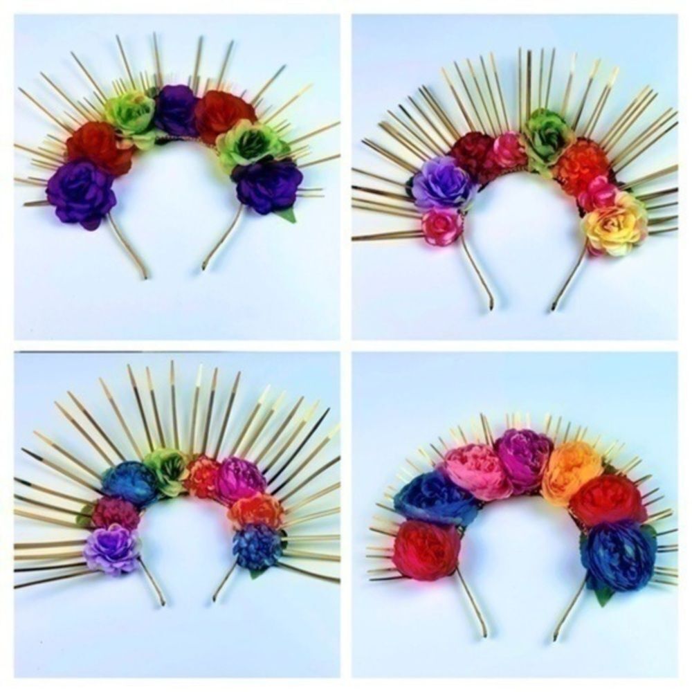 Pick 1- Handmade Catrina Day of the dead headband.